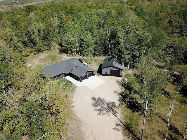 14840 Eaglewood Dr, Burlington Twp, MN 56501 - aerial view of property and surrounding area with a forest