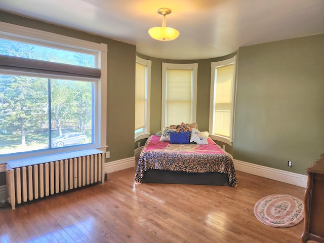 21 3rd St E, Ada, MN 56510 - bedroom with radiator heating unit, wood-type flooring, and baseboards