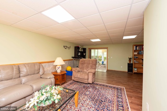 155 Palomino Ln, Lino Lakes, MN 55014 - living room featuring wood finished floors and a paneled ceiling