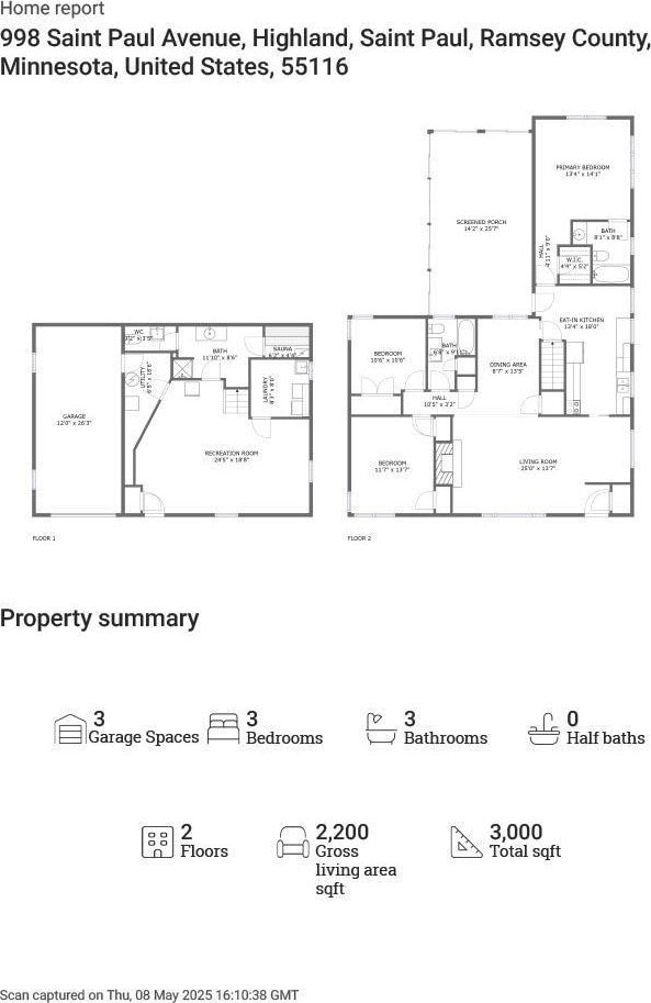 998 Saint Paul Ave, Saint Paul, MN 55116 - floor plan / room layout