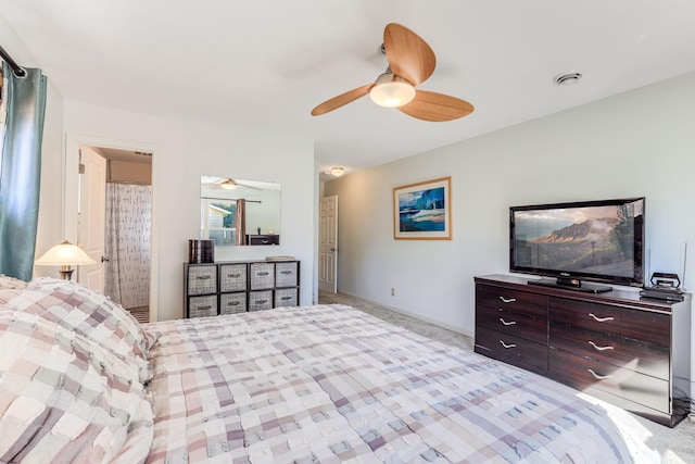 998 Saint Paul Ave, Saint Paul, MN 55116 - bedroom featuring light colored carpet and ceiling fan
