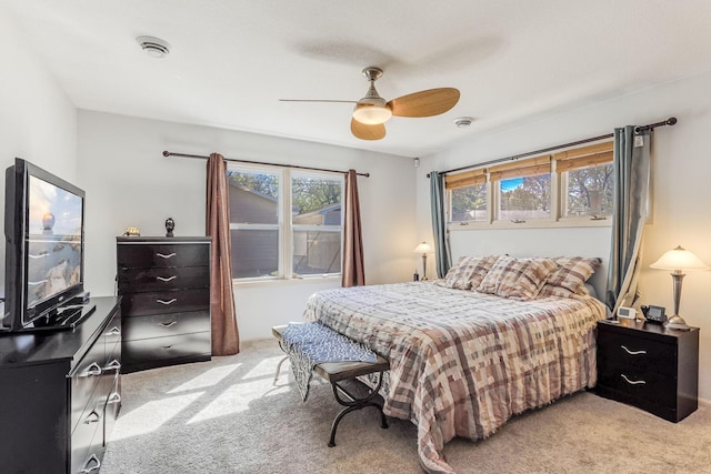 998 Saint Paul Ave, Saint Paul, MN 55116 - bedroom featuring light colored carpet and a ceiling fan