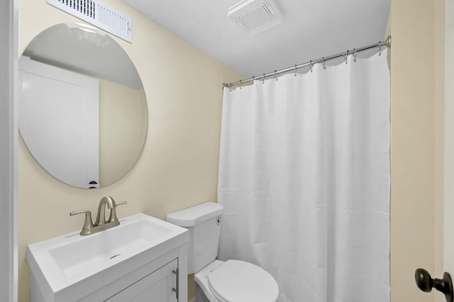 2756 Sunset Ln, Burnsville, MN 55337 - bathroom with toilet, vanity, and a shower with shower curtain