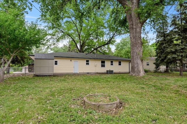 2756 Sunset Ln, Burnsville, MN 55337 - rear view of property with cooling unit and crawl space