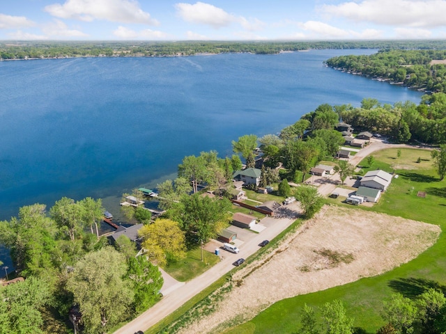 10547 Hollister Ave NW, Maple Lake, MN 55358 - aerial view of residential area with a nearby body of water