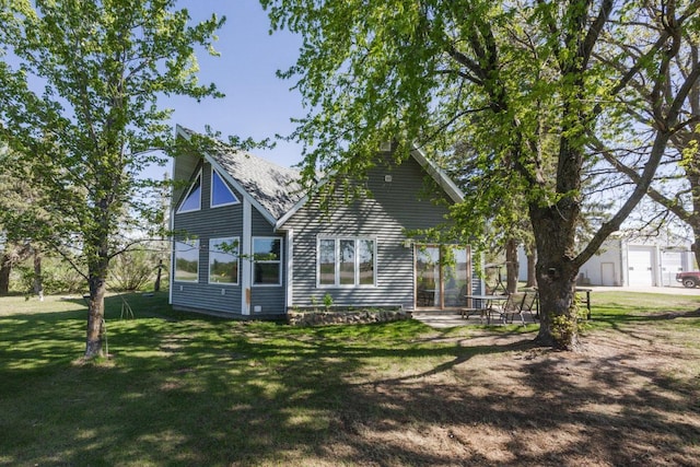 35445 County Highway 36, Vergas, MN 56587 - rear view of house with a lawn