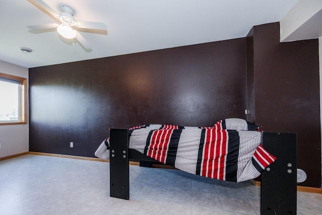 35445 County Highway 36, Vergas, MN 56587 - bedroom with a ceiling fan and baseboards