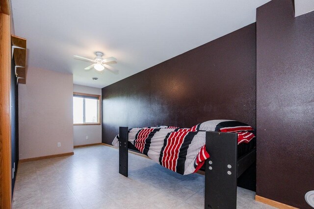 35445 County Highway 36, Vergas, MN 56587 - bedroom featuring baseboards and a ceiling fan