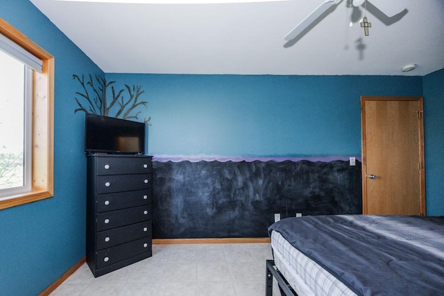 35445 County Highway 36, Vergas, MN 56587 - bedroom with baseboards and ceiling fan