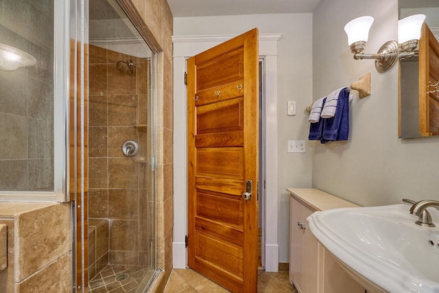 4448 Aldrich Ave S, Minneapolis, MN 55419 - full bath featuring a shower stall and tile patterned flooring