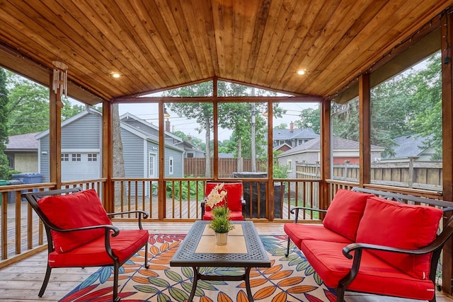 4448 Aldrich Ave S, Minneapolis, MN 55419 - sunroom with an outdoor hangout area and lofted ceiling