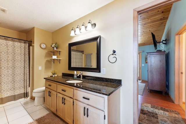 1823 313th Ave NE, Isanti Twp, MN 55008 - bathroom with vanity, toilet, and curtained shower