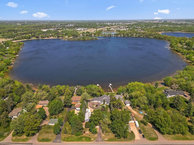 1823 313th Ave NE, Isanti Twp, MN 55008 - aerial view of property's location featuring a nearby body of water