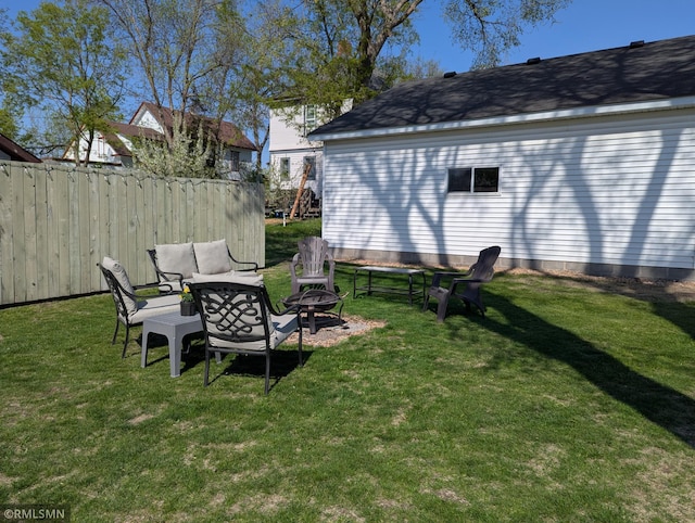 532 Main St S, Sauk Centre, MN 56378 - view of yard with a fire pit