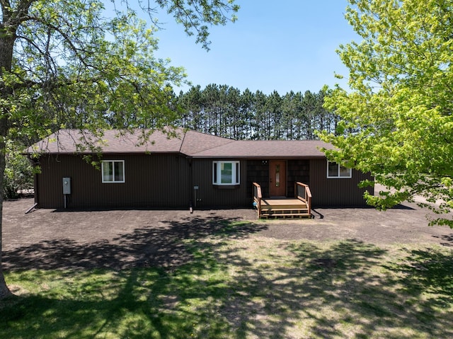 28257 French Rd, Danbury, WI 54830 - view of front facade featuring a deck