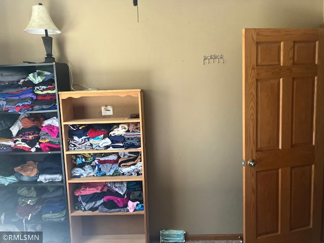 view of closet