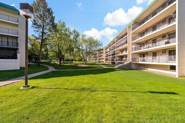 surrounding community featuring a yard