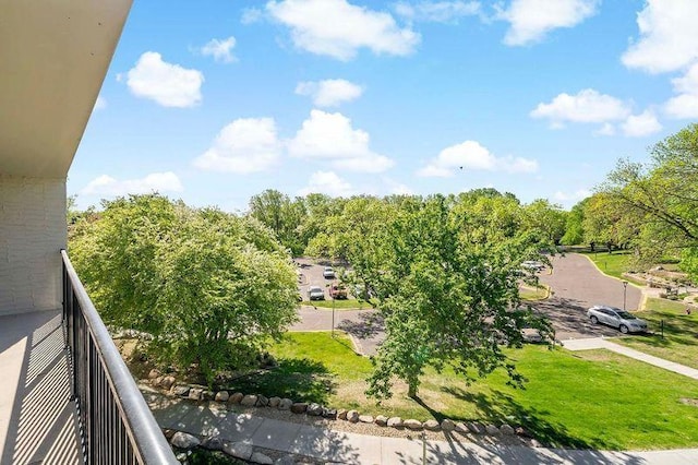 view of balcony
