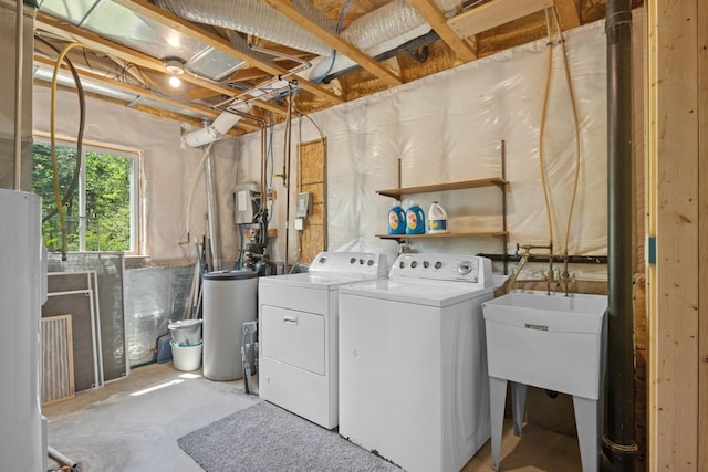 23141 Hilo Ave N, Forest Lake, MN 55025 - clothes washing area featuring washer and clothes dryer