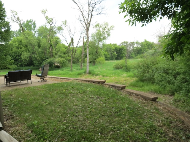 23141 Hilo Ave N, Forest Lake, MN 55025 - view of green lawn with a patio area