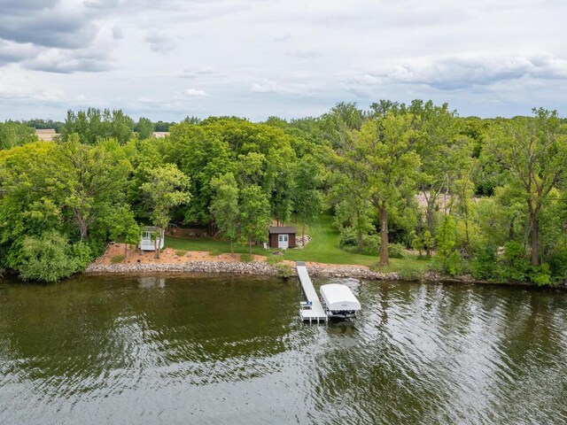 71156 Csah 18, Collinwood Twp, MN 55325 - dock area featuring a water view