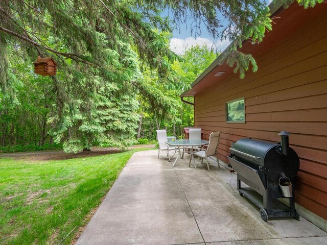 71156 Csah 18, Collinwood Twp, MN 55325 - view of patio with grilling area and outdoor dining space