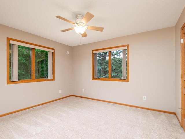 71156 Csah 18, Collinwood Twp, MN 55325 - carpeted spare room with baseboards and ceiling fan