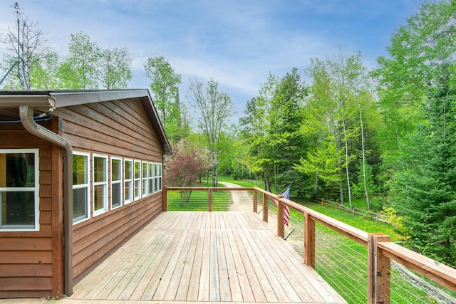 51850 Scenic Hwy Unit 7, Bigfork, MN 56628 - view of wooden deck