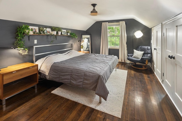 1112 Vincent Ave S, Minneapolis, MN 55405 - bedroom with wood finished floors and vaulted ceiling