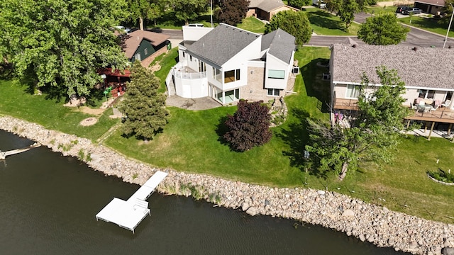 1976 Bay St, Worthington, MN 56187 - view from above of property featuring a large body of water