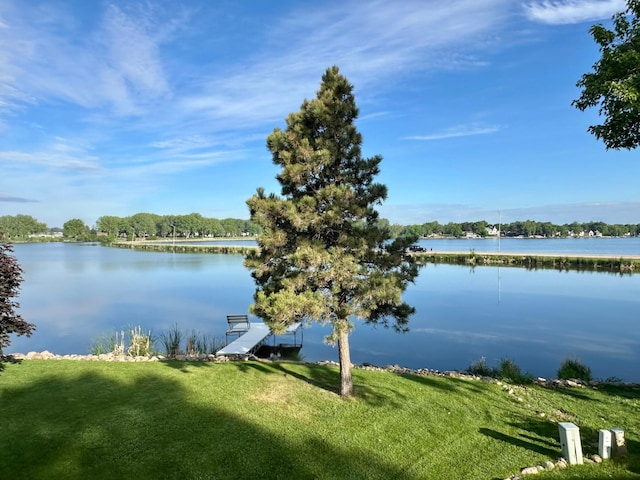 1976 Bay St, Worthington, MN 56187 - water view with a boat dock