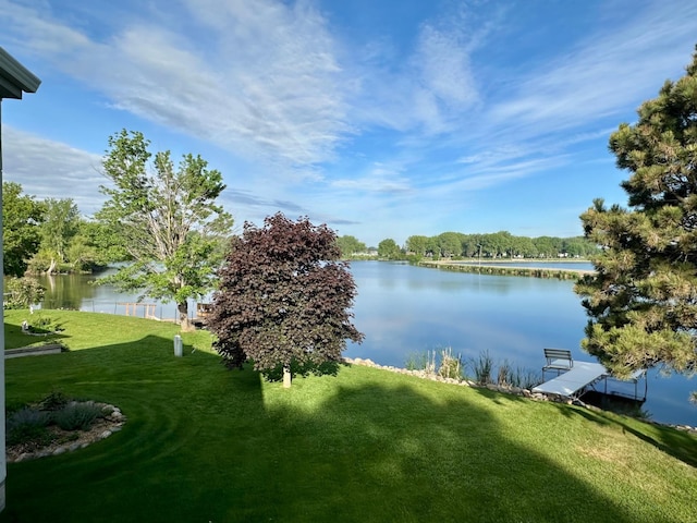1976 Bay St, Worthington, MN 56187 - water view with a dock