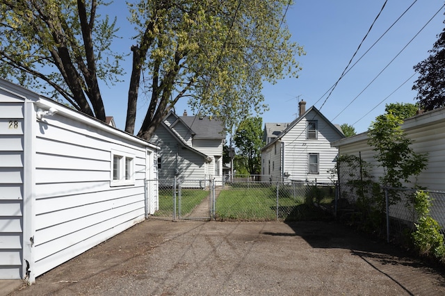 view of patio / terrace with a gate and fence