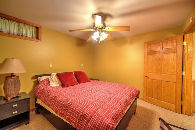 27166 Hersant Rd, Meenon Twp, WI 54893 - carpeted bedroom with a ceiling fan