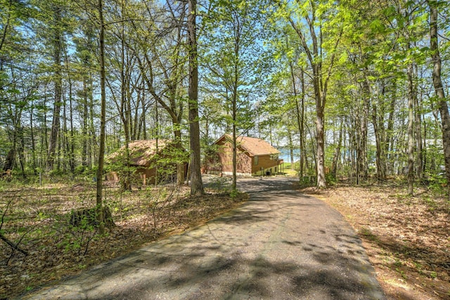 27166 Hersant Rd, Meenon Twp, WI 54893 - view of front of house with asphalt driveway