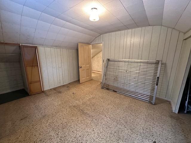 5535 Wahlsten Rd, Embarrass, MN 55732 - bonus room featuring lofted ceiling and wooden walls