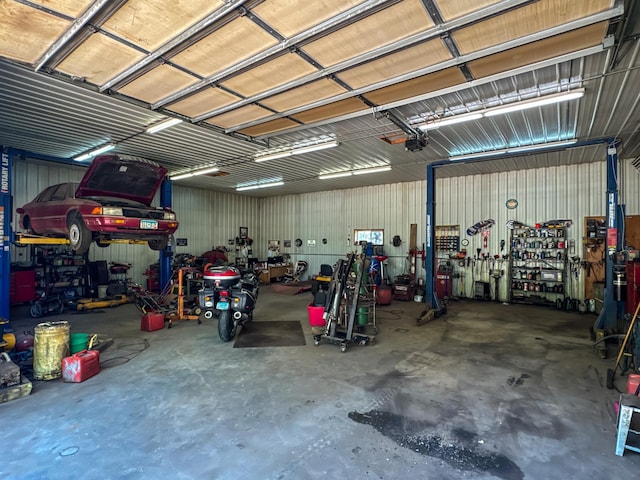 14177 205th St N, Scandia, MN 55073 - garage featuring a workshop area