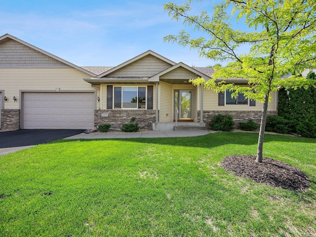2200 142nd Ln NW, Andover, MN 55304 - single story home with brick siding, driveway, an attached garage, and a front lawn