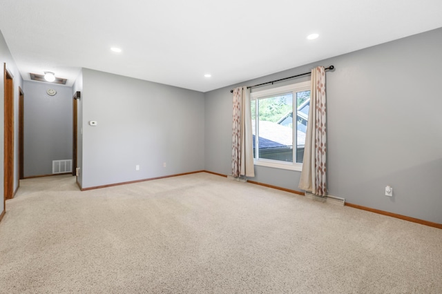 805 3rd Ave N, Sartell, MN 56377 - unfurnished room with baseboards, light colored carpet, and recessed lighting