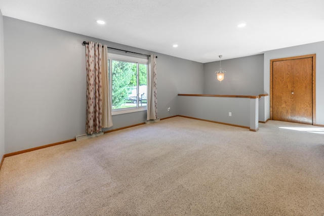 805 3rd Ave N, Sartell, MN 56377 - carpeted spare room with baseboards and recessed lighting
