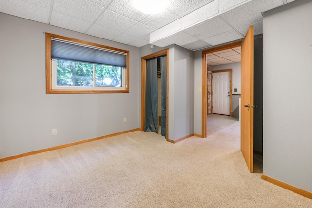 805 3rd Ave N, Sartell, MN 56377 - carpeted spare room featuring a drop ceiling and baseboards