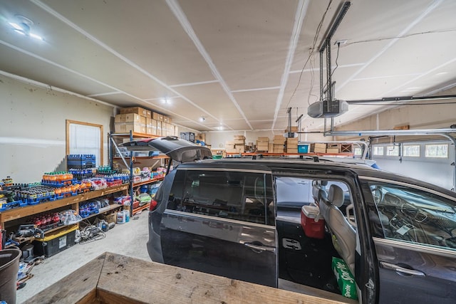 28571 Buffalo Lake Rd, Richwood Twp, MN 56521 - garage with a workshop area and a garage door opener