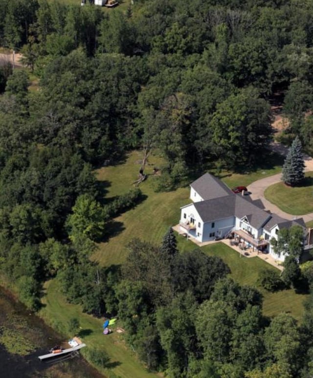 28571 Buffalo Lake Rd, Richwood Twp, MN 56521 - aerial overview of property's location featuring a heavily wooded area