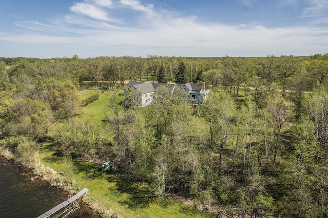 28571 Buffalo Lake Rd, Richwood Twp, MN 56521 - view from above of property featuring a heavily wooded area and a large body of water