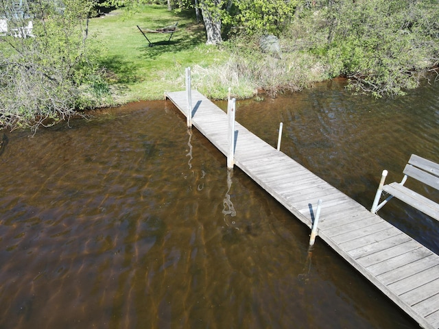 10415 Sorenson Dr, Hayward, WI 54843 - dock featuring a water view