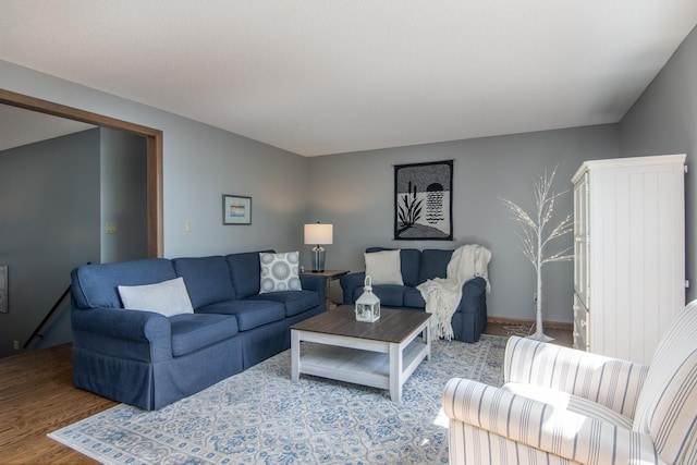 10415 Sorenson Dr, Hayward, WI 54843 - living room with wood finished floors
