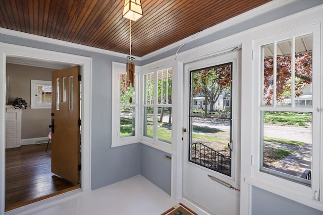 4505 47th Ave S, Minneapolis, MN 55406 - doorway to outside with wooden ceiling
