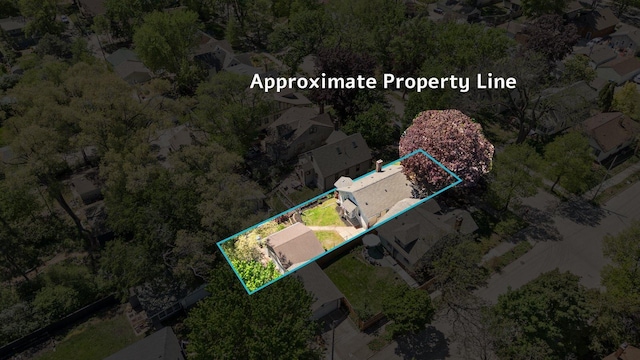 4505 47th Ave S, Minneapolis, MN 55406 - aerial view of property's location featuring property parcel outlined