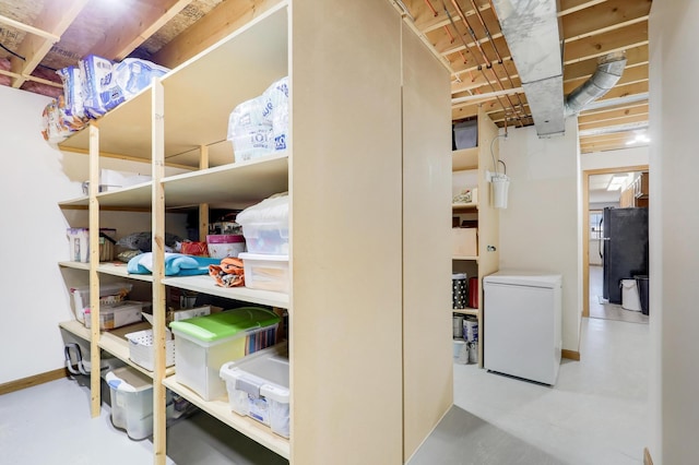 view of storage room