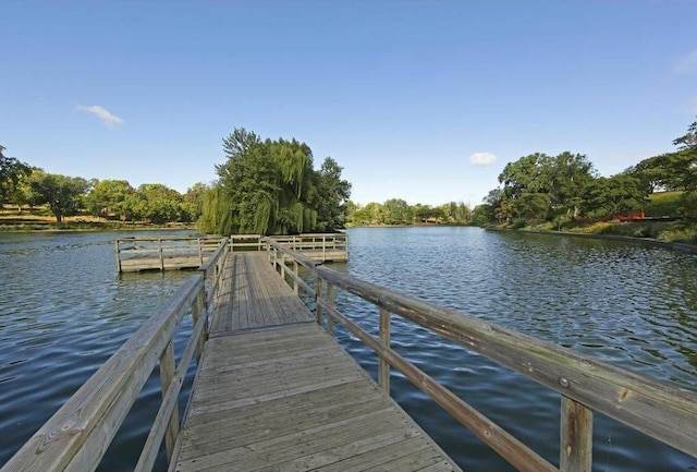 3608 Park Ave Unit 102, Minneapolis, MN 55407 - dock featuring a water view
